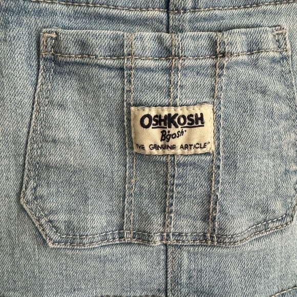 Oshkosh Denim Sparkle star print Tulle Skirt Overall Dress 5T - Picture 2 of 6